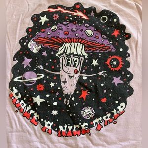 A-LAB Magic Mushroom Pink T-shirt "Have a Nice Trip", Sz XL